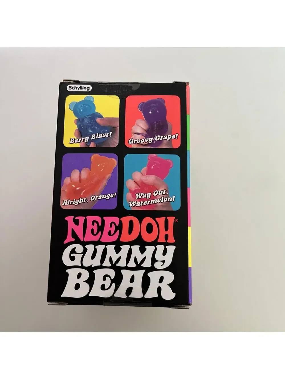 NeeDoh Gummy Bear Purple Fidget Stress Toy Squishy Nee Doh New In Box